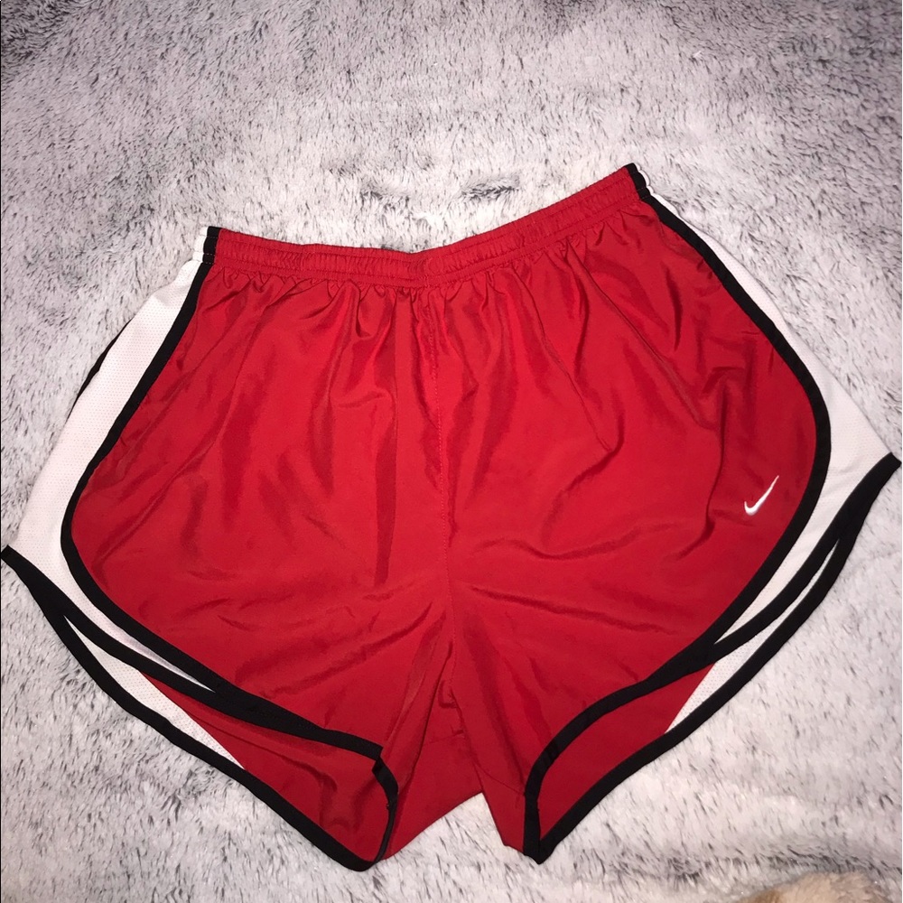 Red and White Nike Shorts Size XL